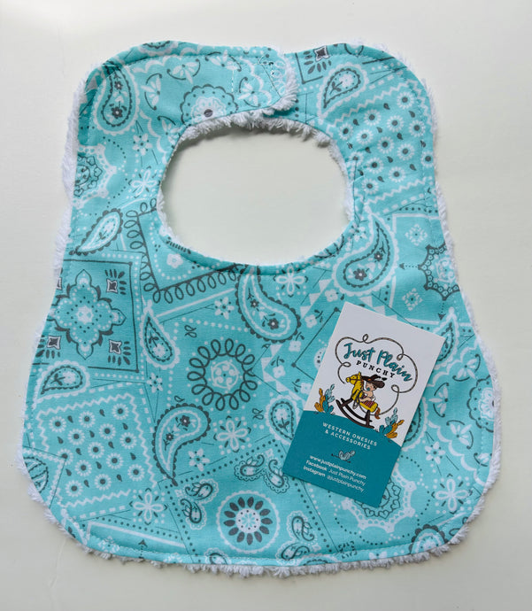 Aqua Bandana Bib