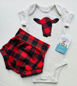 3M Cow Onesie + Britches SET