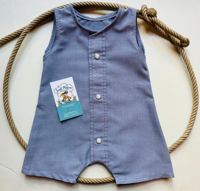 Little Rancher Romper | size 0-3M