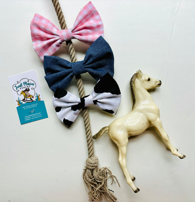 Cowgirl Hair Bows | Set of 3