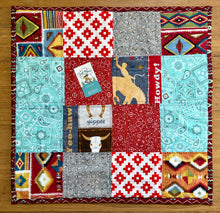 Cowboys & Indians Car Seat Quilt