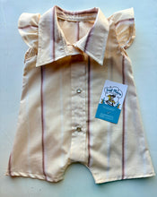 CowboyGIRL Collard Ruffle Sleeve Romper | size 0-3M