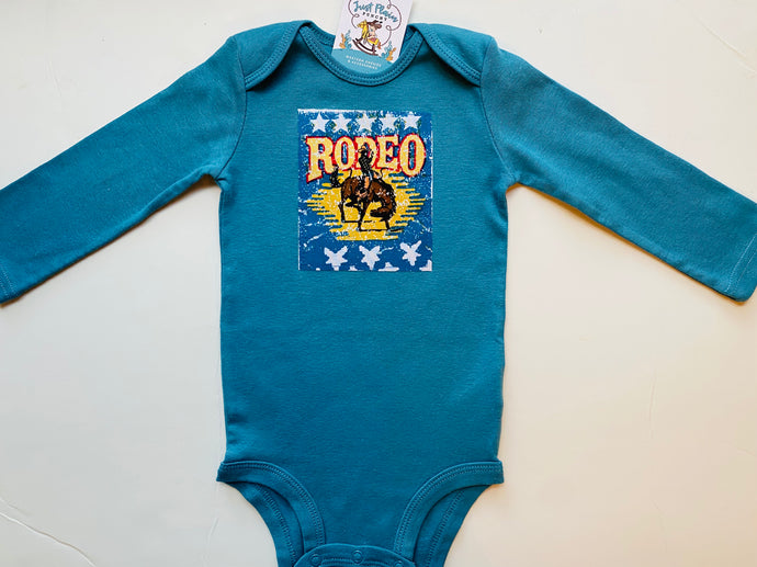 18M Long Sleeve RODEO Onesie