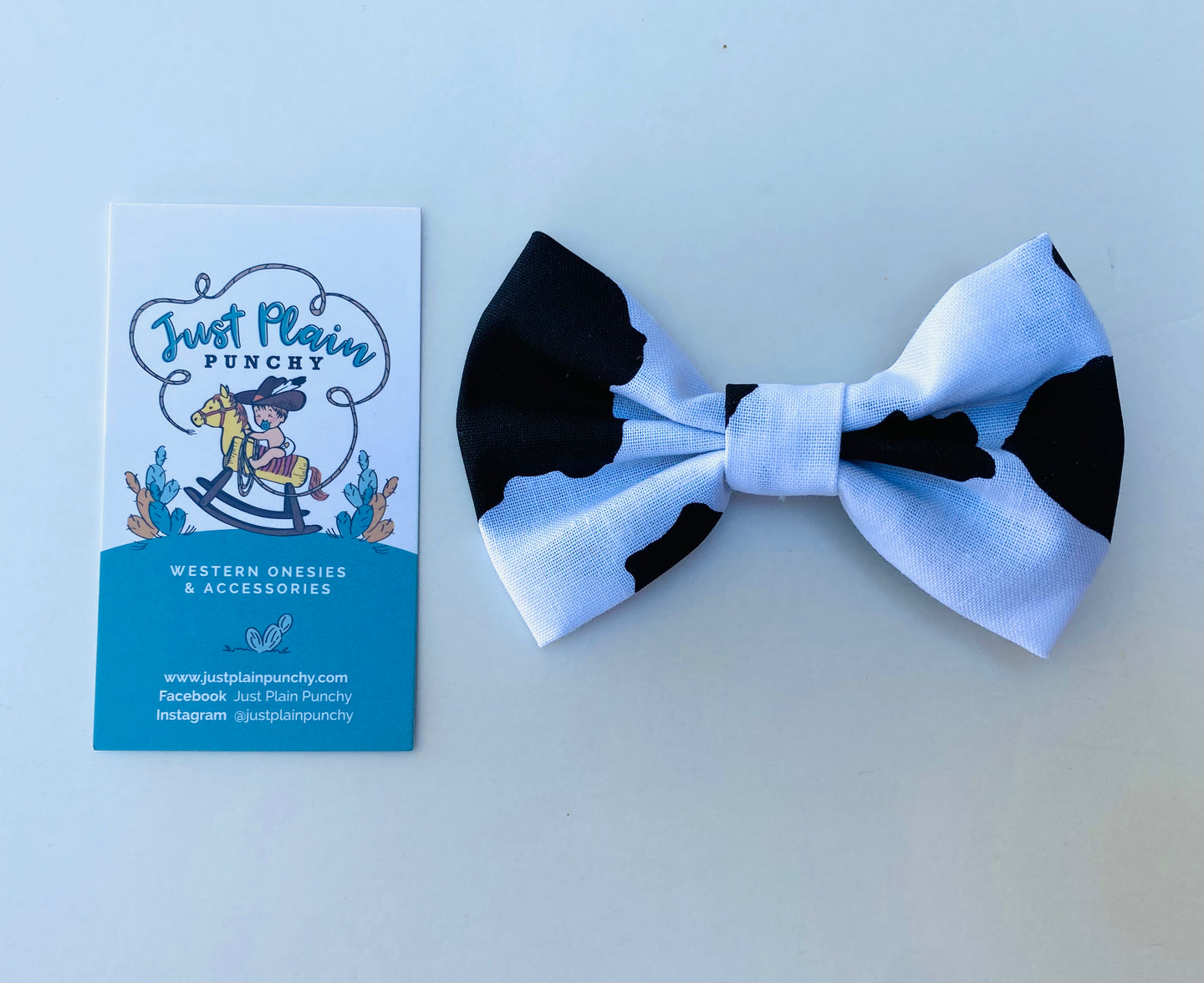 Cow Print Bow