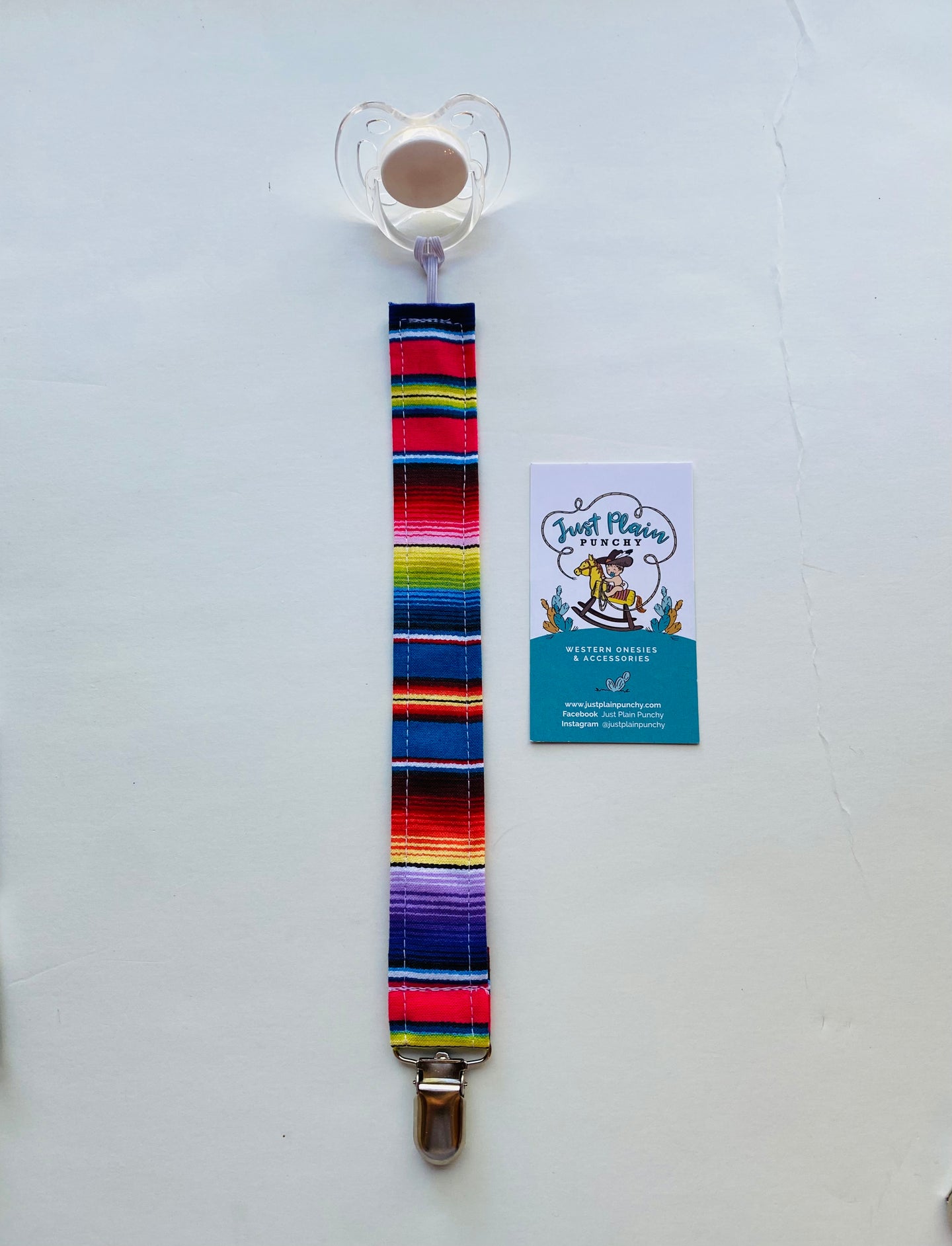 Serape Pacifier Clip